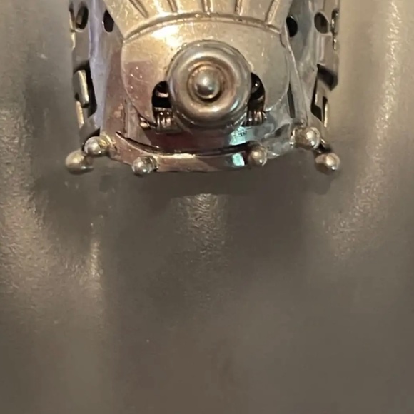 Rare Vintage Mexico Knight Helmet Poison Sterling Silver Statement Adjustable R - Picture 9 of 13